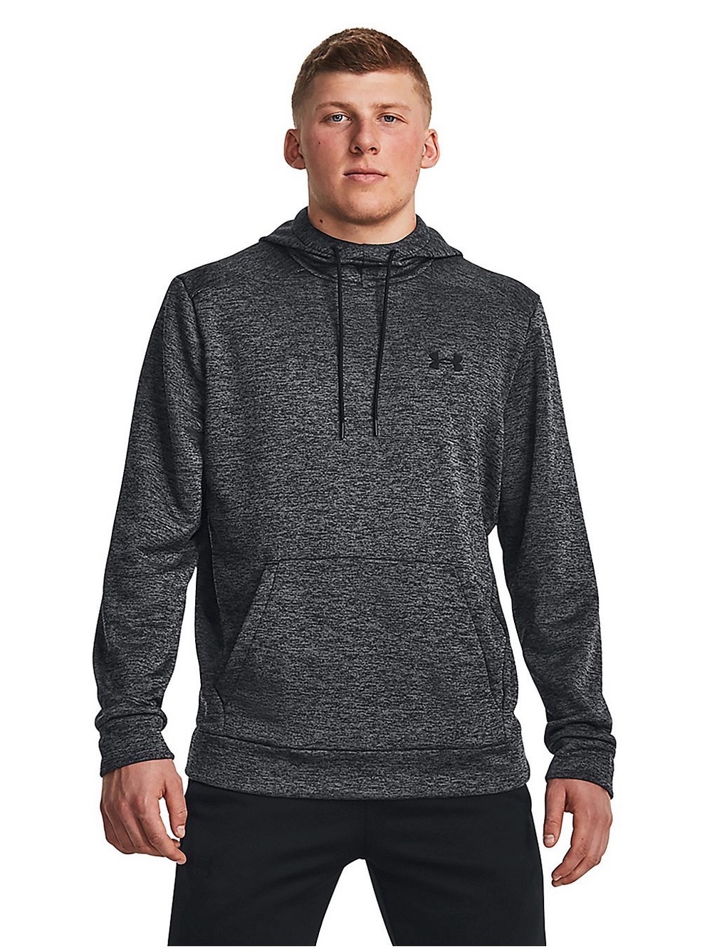 Under Armour Fleece Big Logo Twist Hoodie Men'Small Gray Small